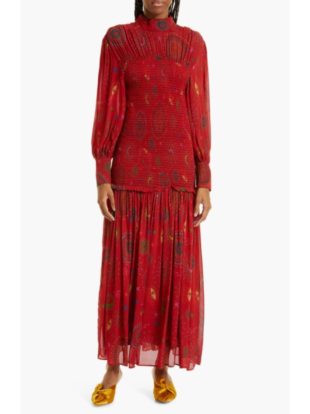 NEW Farm Rio Mystic Night Dress Mystic Night Red Medium - Picture 8 of 17